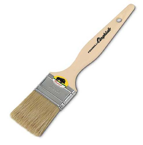 Pinceau plat - 510 series - PENNELLI CINGHIALE SRL - avec manche en bois
