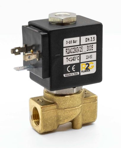 Électrovanne à commande directe - R2AC NC - R2G Fluidics Srl - 2 voies / normalement fermée / pour eau
