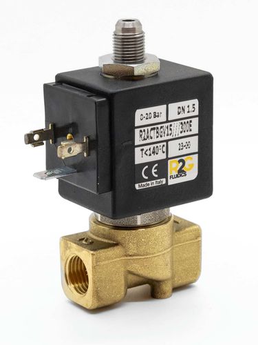 Électrovanne à commande directe - R2ACT NC - R2G Fluidics Srl - 3/2 / normalement fermée / pour eau