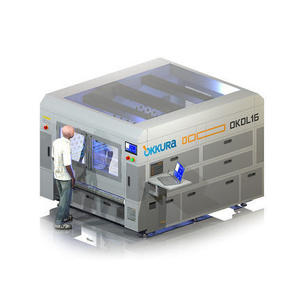 Machine de découpe laser avec 2 faisceaux - OKDL16 - Okkura Limited - pour tissus techniques / à banc plat / à grande vitesse