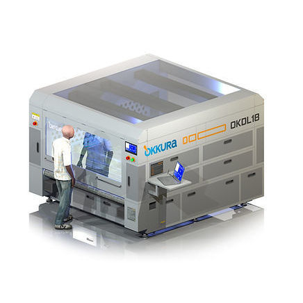 Machine de découpe laser avec 2 faisceaux - OKDL18 - Okkura Limited - pour tissus techniques / avec refroidissement à eau / complètement fermée