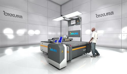 Machine de découpe à couteau - OKC1620L - Okkura Limited - pour caoutchouc / pour mousse / pour textiles