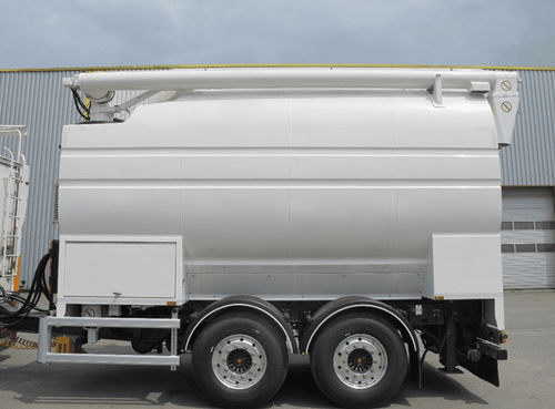 Remorque porte-conteneur - VRAC PLUS - pour alimentation / pour produits en vrac / tandem