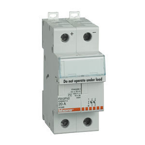 Porte-fusible sur rail DIN - BTICINO - pour applications photovoltaïques