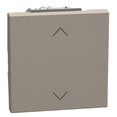 Bouton poussoir 2NO/NF - YG4037NM2 - BTICINO - avec interverrouillage / non lumineux / double