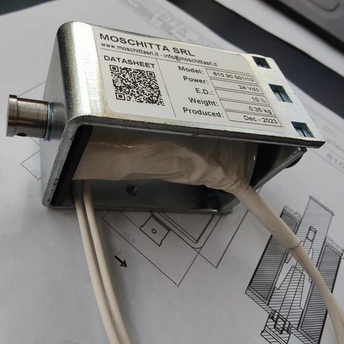 Électro-aimant linéaire - MOSCHITTA SRL - à double effet / open frame / DC