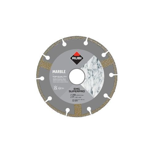 Lame de scie circulaire - EMG - RUBI - de tronçonnage / au diamant / pour le marbre