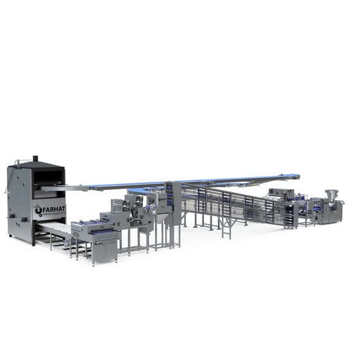 Ligne de production de pains de Tannour - Farhat Bakery Equipment