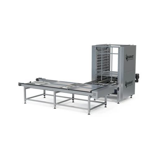 Système de chargement pour barquettes - Farhat Bakery Equipment - automatisé / pour l'industrie agroalimentaire