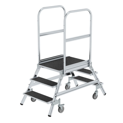 Échelle en aluminium - 05920 series - Munk Günzburger Steigtechnik - à plate-forme / conformité REACH / conforme aux  RoHS