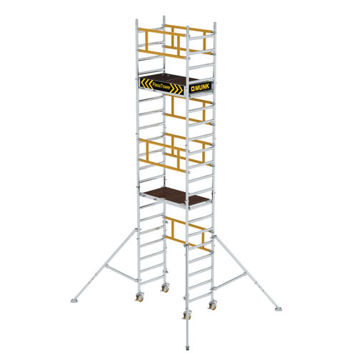 Tour d'échafaudage mobile - 125100 - Munk Günzburger Steigtechnik - de façade / avec escaliers / aluminium