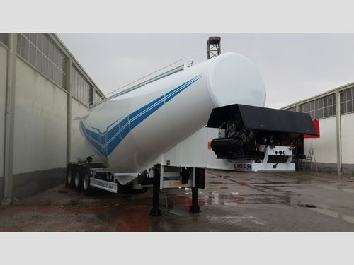 Remorque citerne - 48 M³ - lider trailer - à 3 essieux / de ciment / avec freinage à inertie