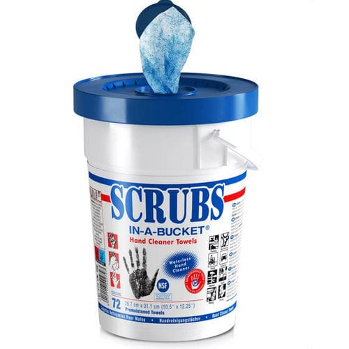 Lingette nettoyante pour les mains - SCRUBS&reg; 72 - ITW Industrial Solutions - de pièces / d'outil / pour applications industrielles