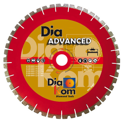 Disque à tronçonner de métal - 412 series - DIAKOM - pour le béton / diamanté / pour matériaux abrasifs
