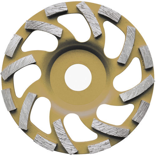Meule pour polissage - 642B series - DIAKOM - cylindrique / au diamant / pour meuleuse d'angle
