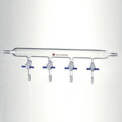 Manifold multivoie - M490064   - Synthware glass - en verre / à vide