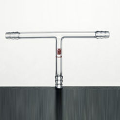 Connecteur de tube en T - T121000   - Synthware glass - en verre