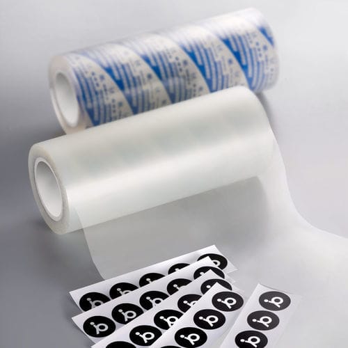 Film de laminage - PP## - Symbio, Inc - adhésif / en polypropylène / pour finition