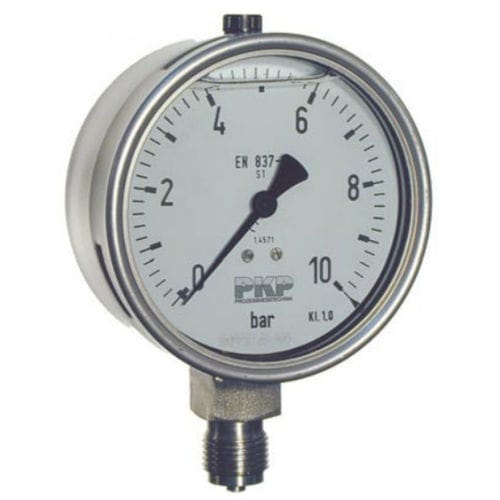Manomètre à cadran - PMR04 - PKP PROZESSMESSTECHNIK GMBH - fileté / en laiton / en acier inoxydable