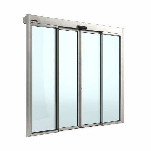 Porte coulissante - Securlight 327 - Saima Sicurezza SpA - piétonne / en acier / vitrée