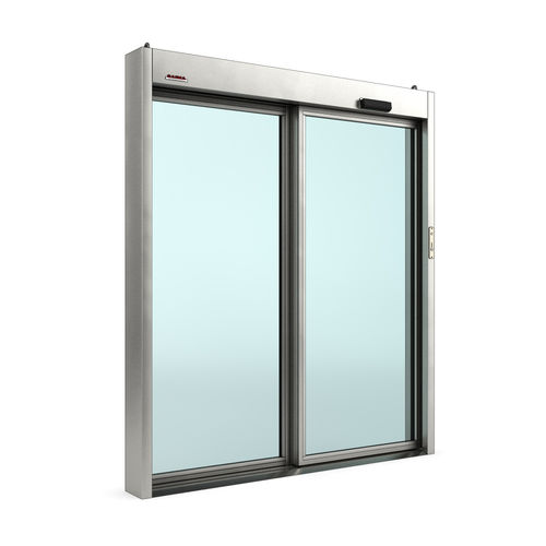 Porte coulissante - Securslide - Saima Sicurezza SpA - vitrée / pour l'intérieur / automatique