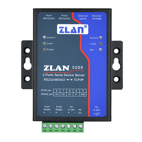 Serveur de périphérique série - ZLAN5200 - Shanghai ZLAN Information Technology Co.,Ltd - Ethernet / RJ45 / DB9