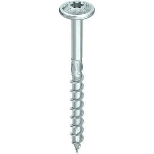 Vis pour le bois - TOPIX-plus TelKo HD 6,0x100 TG znbl - HECO - à tête bombée à embase / Torx / zinguée