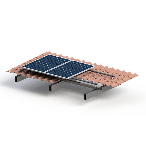 Kit De Support De Panneau Solaire, Rail De Montage PV Et Pinces Solaires, Kit D'installation PV Pour Hauteur De Module 30 Mm, Fixation Du Panneau Solaire Pour 1 Panneau Solaire