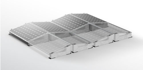 Système de montage solaire pour toit-terrasse - Sun Ballst - en béton
