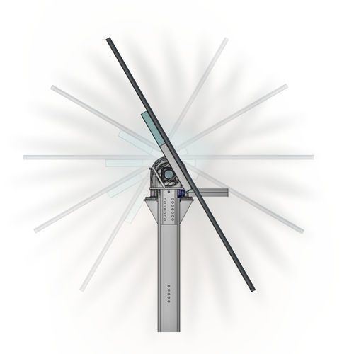 Traqueur solaire mono-axe - SUN RIDER© - Mecasolar - fixe