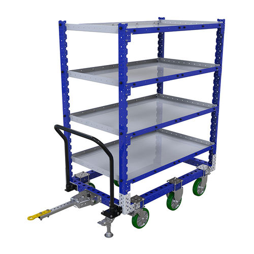 Chariot de manutention - FQ-0201 - OPEX FACTORY - en acier / 4 niveaux / de profilés