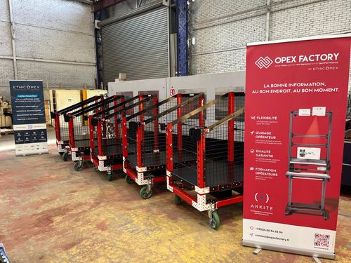 Chariot pour préparation de commande - OPEX FACTORY - en métal