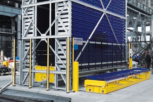 Tour de stockage automatique - TowerMat FE series - Intertex Maschinenbau Ingeborg Deiss GmbH & Co. - pour tôle / pour charge longue