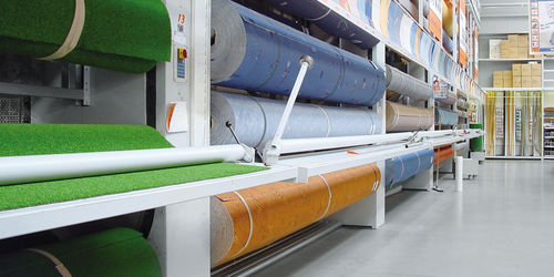 Paternoster de stockage pour rouleaux - TeboMat - Intertex Maschinenbau Ingeborg Deiss GmbH & Co. - vertical / pour textiles en rouleaux / pour tapis