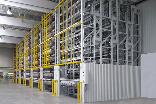 Stockeur rotatif vertical - InterMat IM-VO4.1 - Intertex Maschinenbau Ingeborg Deiss GmbH & Co. - pour vérin