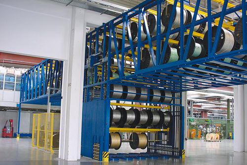 Stockeur rotatif vertical - InterMat IM-VO2.2 - Intertex Maschinenbau Ingeborg Deiss GmbH & Co. - pour touret / pour enrouleur de câble
