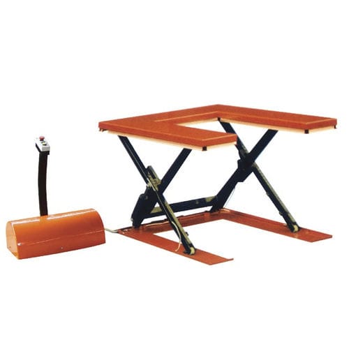 Table élévatrice en forme U - ETU 1 series - SANTSAI MACHIENRY - à ciseaux / électrique / stationnaire