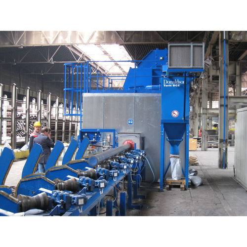 Grenailleuse à convoyeur à rouleaux - TUBEVA - RUMP STRAHLANLAGEN GmbH & Co. KG - pour tubes / pour tuyaux