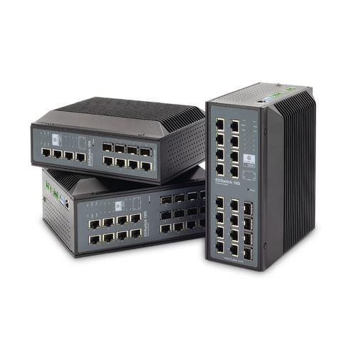 Commutateur Ethernet administrable - EDSwitch 10G - b-plus mobile control GmbH - 12 ports / 20 ports / Gigabit Ethernet
