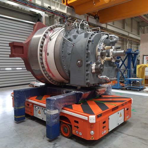 Navette de transfert pour charges lourdes - SGAI and OMNI Transporter - MORELLO USA - pour entrepôt / alimentée par batterie / omnidirectionnelle
