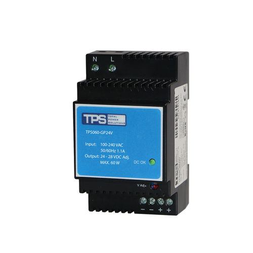 Alimentation électrique sur rail DIN - TPS060-GP24V - TPS Elektronik GmbH - AC/DC / à deux sorties / CE