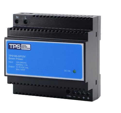 Alimentation électrique sur rail DIN - TPS100-GP12V - TPS Elektronik GmbH - AC/DC / monophasée / CE