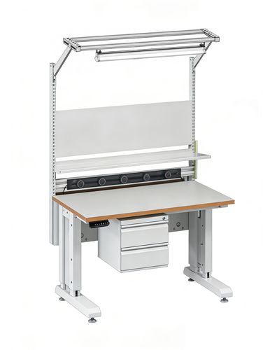 Poste de travail pour assemblage - Lifting-1575 - TPS Elektronik GmbH - d'inspection / pour laboratoire / pour assemblage/désassemblage
