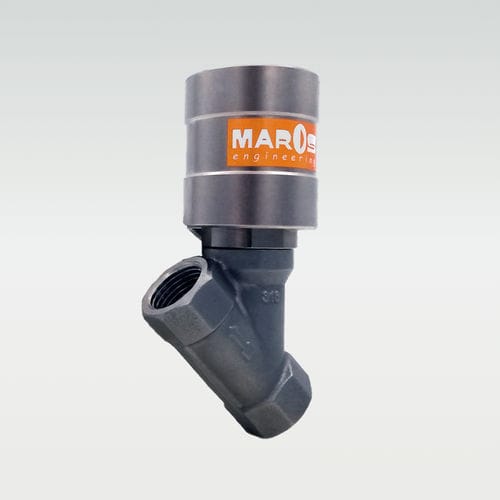 Vanne à piston - FLUXA Ycxa - MAROS Engineering - à commande pneumatique / stop / filetée
