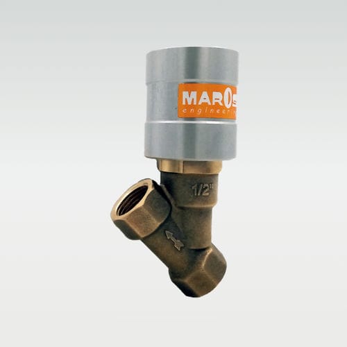 Vanne à piston - FLUXA YAD - MAROS Engineering - à commande pneumatique / stop / filetée