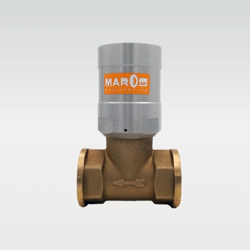 Vanne à piston - FLUXA - MAROS Engineering - pneumatique / à commande pneumatique / stop