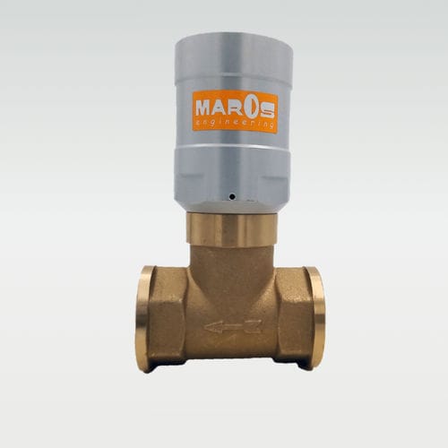 Vanne à piston - FLUXA D - MAROS Engineering - pneumatique / à commande pneumatique / stop