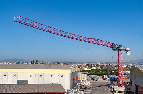 Grue montée sur camion - TLS 60 14 - Gruas Saez - à tour / pour chantier / de levage
