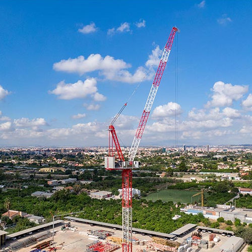 Grue montée sur camion - SL 450 R - Gruas Saez - à flèche relevable / pour chantier / de levage