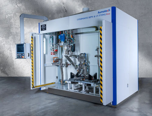 Machine de découpe à lame - 16-24 CUTTING/one - AUMATECH srl - pour matières plastiques / contrôlée par PLC / pour applications industrielles